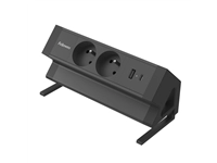 Een Stekkerdoos Fellowes Power Desk E 2vdg incl USB A en C 2m zwart FR/BE koop je bij Alles voor uw kantoor