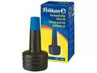 Een Stempelinkt Pelikan flacon 28ml blauw koop je bij EconOffice