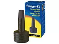 Een Stempelinkt Pelikan flacon 28ml zwart koop je bij Goedkope Kantoorbenodigdheden