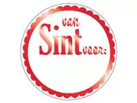 Een Stickers van Sint voor rond rood/wit doos à 1000 stuks koop je bij Totaal Kantoor Goeree