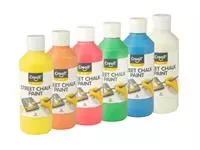 Een Stoepkrijtverf Creall Chalk Paint 6 kleuren à 250ml koop je bij EconOffice