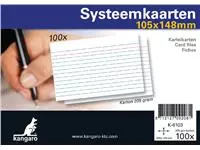 Een Systeemkaarten A6 105x148mm 100 stuks koop je bij Van Leeuwen Boeken- en kantoorartikelen
