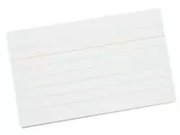Een Systeemkaart Qbasic 90x55mm lijn + rode koplijn 210gr wit koop je bij Goedkope Kantoorbenodigdheden