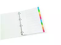 Een Tabbladen Quantore 4-gaats karton 10-delig wit koop je bij Goedkope Kantoorbenodigdheden