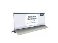Een Tafelnaambord Europel 105x297mm acryl aluminium koop je bij KantoorProfi België BV