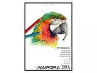 Een Tekenblok Aurora A4 20 vel 200 gram Steinbach papier koop je bij Van Leeuwen Boeken- en kantoorartikelen