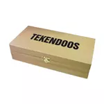 Een Tekendoos 27x15x8cm 3 vakken beukenhout koop je bij NiceSupplies.nl