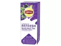 Een Thee Lipton Refresh blue fruit tea 25x1.5gr koop je bij Totaal Kantoor Goeree