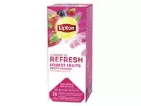 Een Thee Lipton Refresh forest fruits 25x1.5gr koop je bij MV Kantoortechniek B.V.