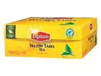 Een Thee Lipton yellow label zonder envelop 100x1.5gr koop je bij Van Leeuwen Boeken- en kantoorartikelen