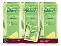 Een Thee Pickwick Fair Trade green lemon 25x1.5gr koop je bij Totaal Kantoor Goeree