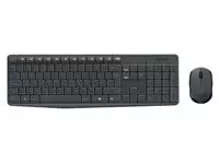 Een Toetsenbord Logitech MK235 Qwerty +muis zwart koop je bij EconOffice