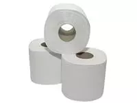 Een Toiletpapier 2laags recycled 400vel wit koop je bij Goedkope Kantoorbenodigdheden