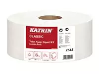 Een Toiletpapier Katrin Jumbo 2-laags wit 1200vel koop je bij KantoorProfi België BV
