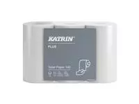 Een Toiletpapier Katrin Plus 3-laags wit 143vel 48rollen koop je bij MV Kantoortechniek B.V.