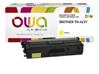 Een Toner OWA alternatief tbv Brother TN-423Y geel koop je bij QuickOffice BV