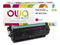 Een Tonercartridge OWA alternatief tbv HP W2123A rood koop je bij Goedkope Kantoorbenodigdheden