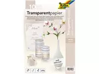 Een Transparant papier Folia A4 115gr 10 vel wit koop je bij Van Hoye Kantoor BV