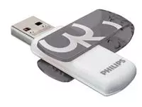 Een USB-stick 2.0 Philips Vivid Edition Shadow Grey 32GB koop je bij L&amp;N Partners voor Partners B.V.