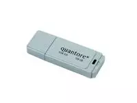 Een USB-stick 3.0 Quantore 128GB zilver koop je bij Totaal Kantoor Goeree