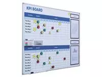 Een Kpi bord + starterkit visual management 90x120cm koop je bij KantoorProfi België BV
