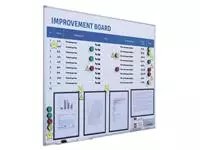 Een Verbeterbord + starterkit visual management 90x120cm koop je bij KantoorProfi België BV