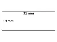 Een Etiket Dymo LabelWriter multifunctioneel 19x51mm 1 rol á 500 stuks wit koop je bij KantoorProfi België BV