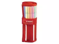 Een Fineliner STABILO pen 68/30 rollerset rood assorti set à 30 stuks koop je bij NiceSupplies.nl