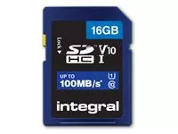 Een Geheugenkaart Integral SDHC V10 16GB koop je bij Totaal Kantoor Goeree