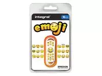 Een USB-Stick 2.0 Integral Xpression 16GB Emoji koop je bij EconOffice