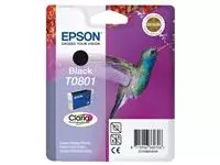 Een Inktcartridge Epson T0801 zwart koop je bij Alles voor uw kantoor