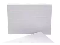 Systeemkaart Aurora 150x100mm lijn + rode koplijn 210gr wit
