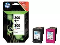 Een Inktcartridge HP CN637EE 300 zwart + kleur koop je bij Goedkope Kantoorbenodigdheden