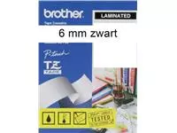Een Labeltape Brother P-touch TZE-211 6mm zwart op wit koop je bij Kantoorvakhandel van der Heijde