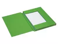 Een Dossiermap Secolor folio 3 kleppen 225gr groen koop je bij Goedkope Kantoorbenodigdheden