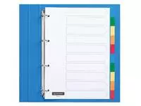 Een Tabbladen Quantore 4-gaats 10-delig assorti tabs PP koop je bij Totaal Kantoor Goeree
