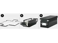 Een Opbergbox Leitz WOW Click & Store 200x148x250mm zwart koop je bij KantoorProfi België BV