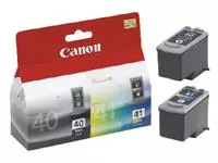 Een Inktcartridge Canon PG-40 + CL-41 zwart + kleur koop je bij Van Hoye Kantoor BV