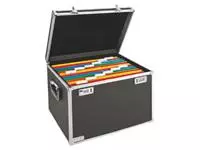 Een Hangmappenkoffer afsluitbaar Leitz 6714 zwart koop je bij Goedkope Kantoorbenodigdheden