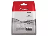 Een Inktcartridge Canon PGI-520 zwart 2x koop je bij Klik Office BV