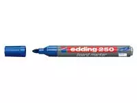 Een Viltstift edding 250 whiteboard rond 1.5-3mm blauw koop je bij Van Leeuwen Boeken- en kantoorartikelen