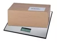 Een Pakketweger MAUL Global 50kg metalen plateau 32x32cm inclusief batterij zwart koop je bij EconOffice