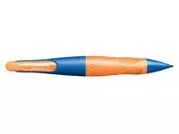 Vulpotlood STABILO Easyergo HB 1.4mm linkshandig ultramarine/neon oranje blister à 1 stuk