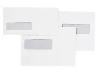 Een Envelop Quantore 110x220mm venster 3x10cm links zelfkl 25st koop je bij KantoorProfi België BV