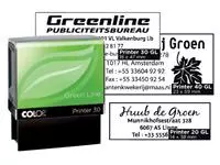 Een Tekststempel Colop 20 green line personaliseerbaar 4regels 38x14mm koop je bij Totaal Kantoor Goeree