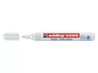 Krijtstift edding 4095 rond 2-3mm wit blister à 1 stuk
