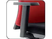 Een Bureaustoel Euroseats Canillo gestoffeerde rug zwart koop je bij EconOffice