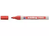 Een Viltstift edding 750 lakmarker rond 2-4mm rood koop je bij MV Kantoortechniek B.V.