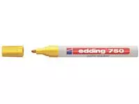 Een Viltstift edding 750 lakmarker rond 2-4mm geel koop je bij MV Kantoortechniek B.V.