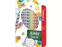 Een Kleurpotloden STABILO 331 Easycolors linkshandig inclusief puntenslijper assorti etui à 12 stuks koop je bij Unimark Office B.V.